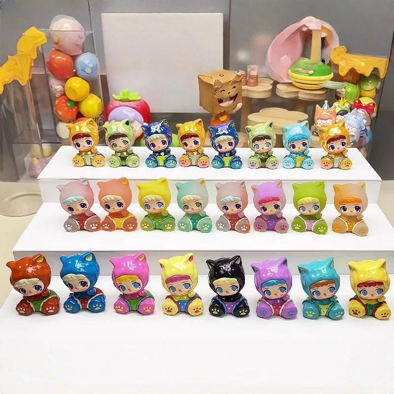 

Оригинальная серия Liila Paipai Lucky Cat Mystery Box, мини-слепая коробка, украшения для комнаты для девочек, фигурки, подарок для девочек, модные игрушки