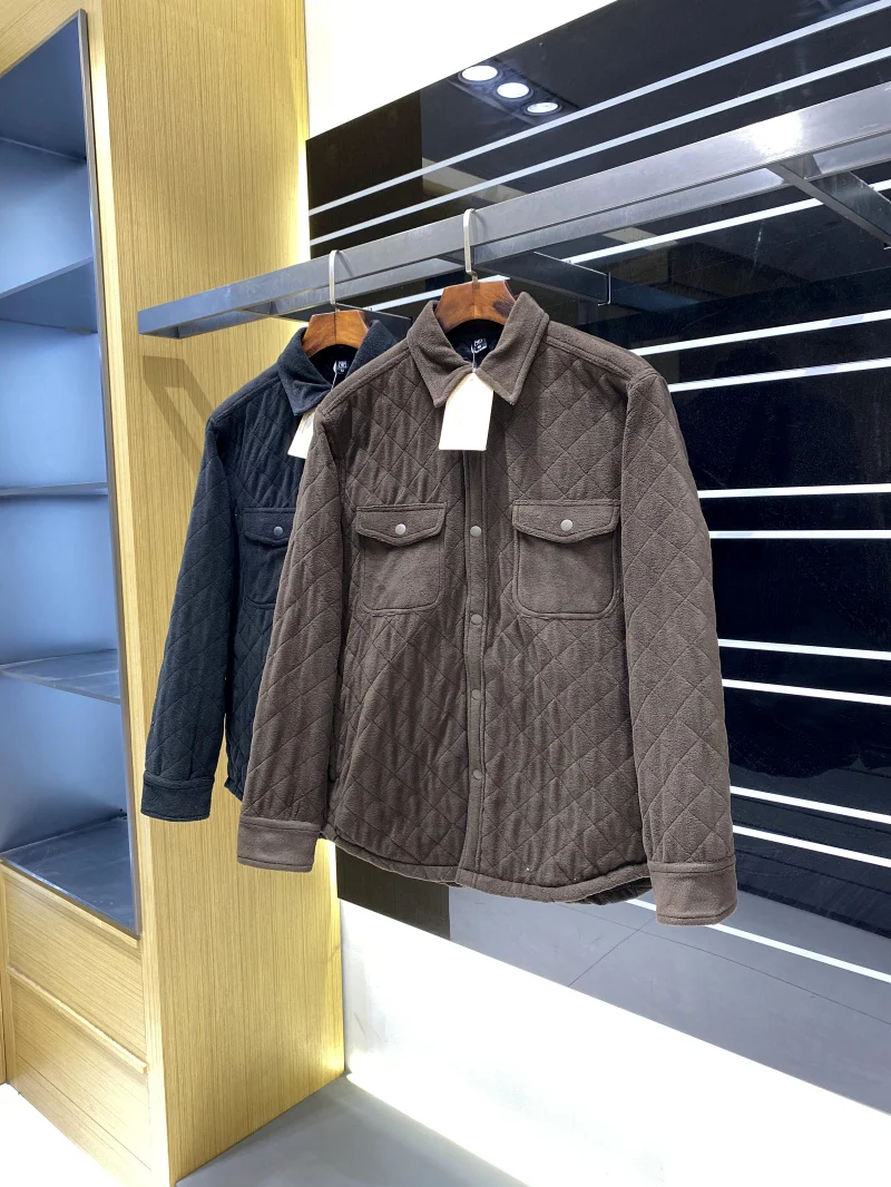 جودة عالية Fce الرجال القطن Jaet مبطن مزيج القطن الدافئة Faionable الياقة الخريف الشتاء تنوعا الشباب العصرية