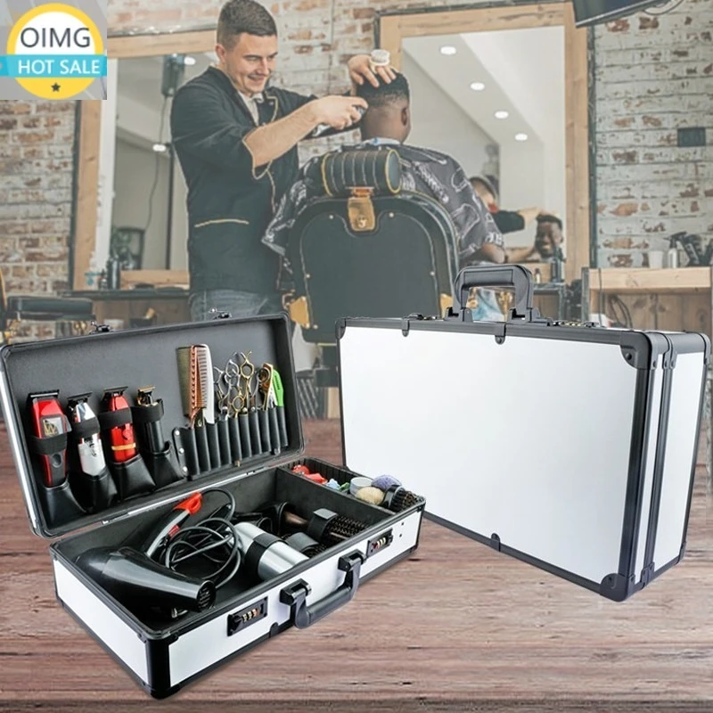 Hairdressing Toolbox Scissors, Calipers, Pushing Hands Storage Box Multi Functional Hairdresser's Special Suitcase