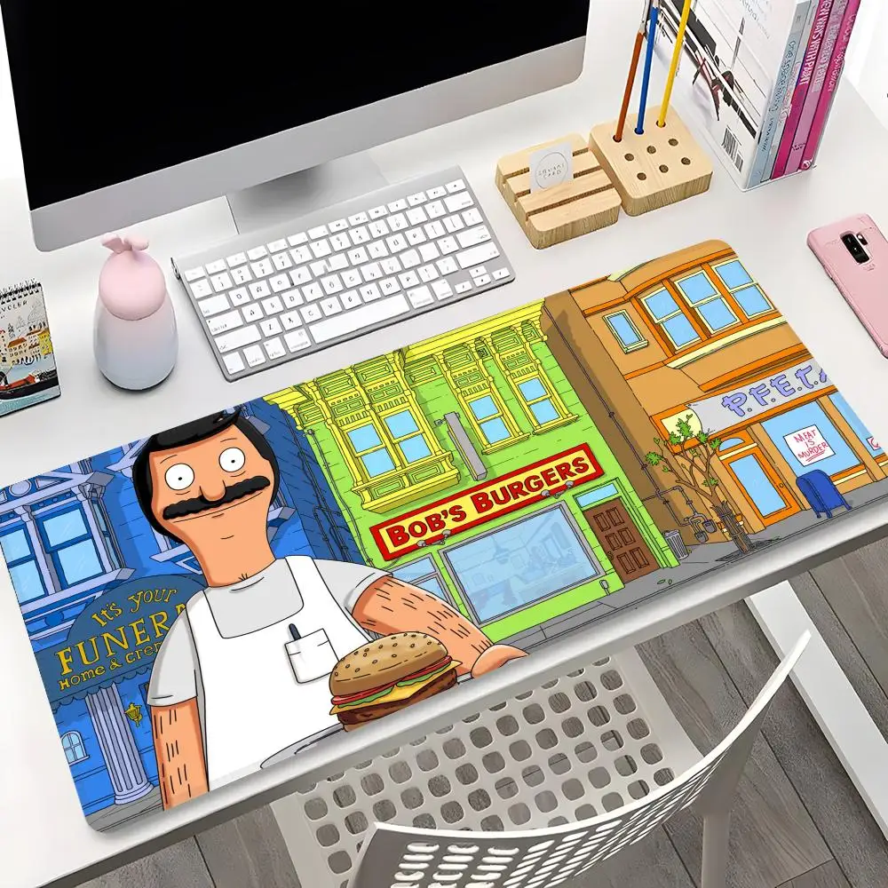 Cartoon B-Bob s Burgers Mouse Pad Gaming Locking Edge music Big Computer Gamer Large Rubber Art Mousepad Laptop Desk Mat