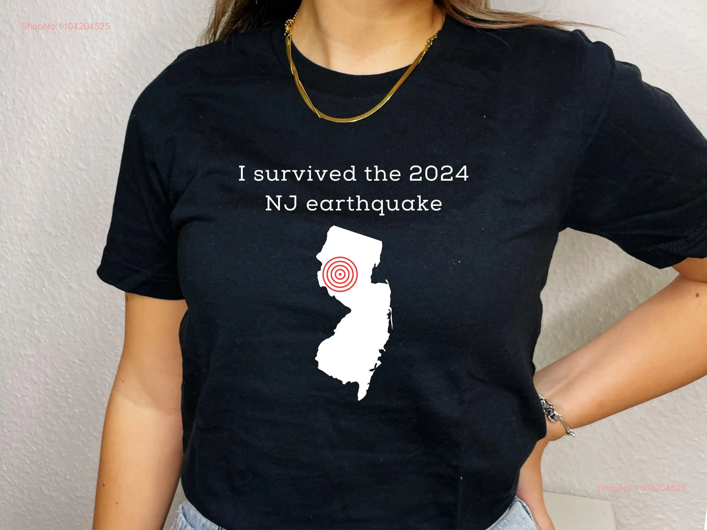 New Jersey earthquake survivor tee shirt I survived the 2024 t NJ earth quake funny gift science teacher