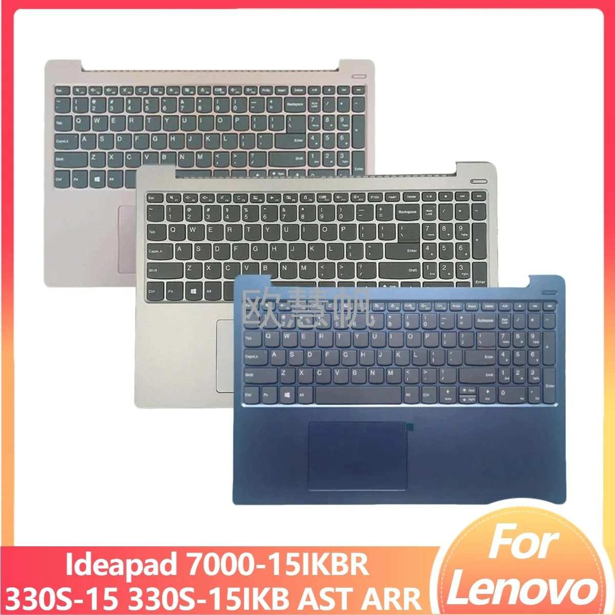 

M New for Lenovo 330S-15 330S-15IKB AST ARR 7000-15IKBR Laptop Palmrest Upper Cover Case with Keyboard