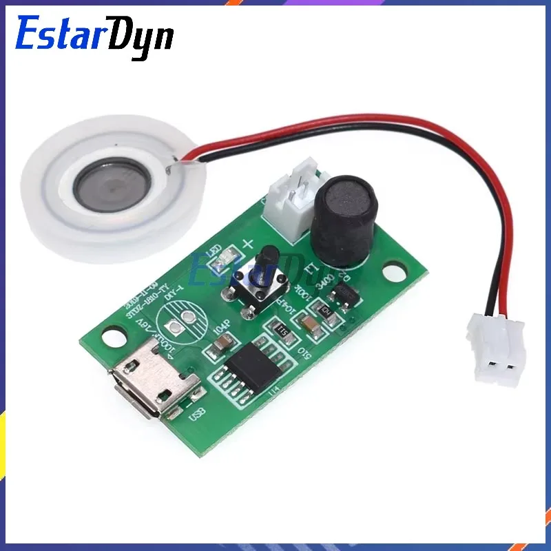 Estardyn USB Mini Humidifier DIY Kits Mist Maker and Driver Circuit Board Fogger Atomization Film Atomizer Sheet Oscillating