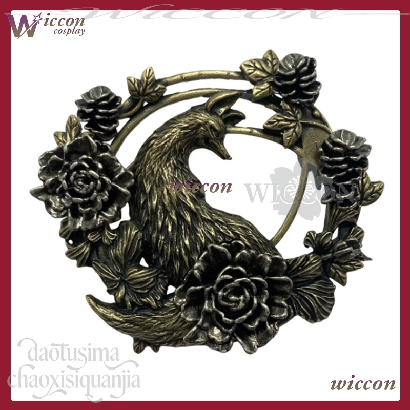 Hinako تأثيري أنيمي لعبة الرعب F زي الثعلب شارة ثلاثية الأبعاد حمض البوليلاكتيك الدعائم الثعلب رجل هدايا هالوين عيد الميلاد هدايا عيد الميلاد #2