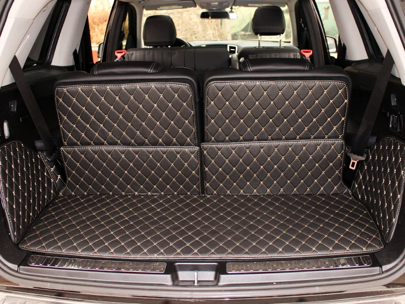 Best quality! Special car trunk mats for Mercedes Benz GLS 450 7 seats 2019-2016 cargo liner mat boot carpets for GLS450 2018