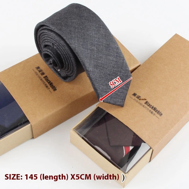 Tie 5cm unisex narrow stripe Korean versatile formal, business and leisure college style black gray earth cool tie