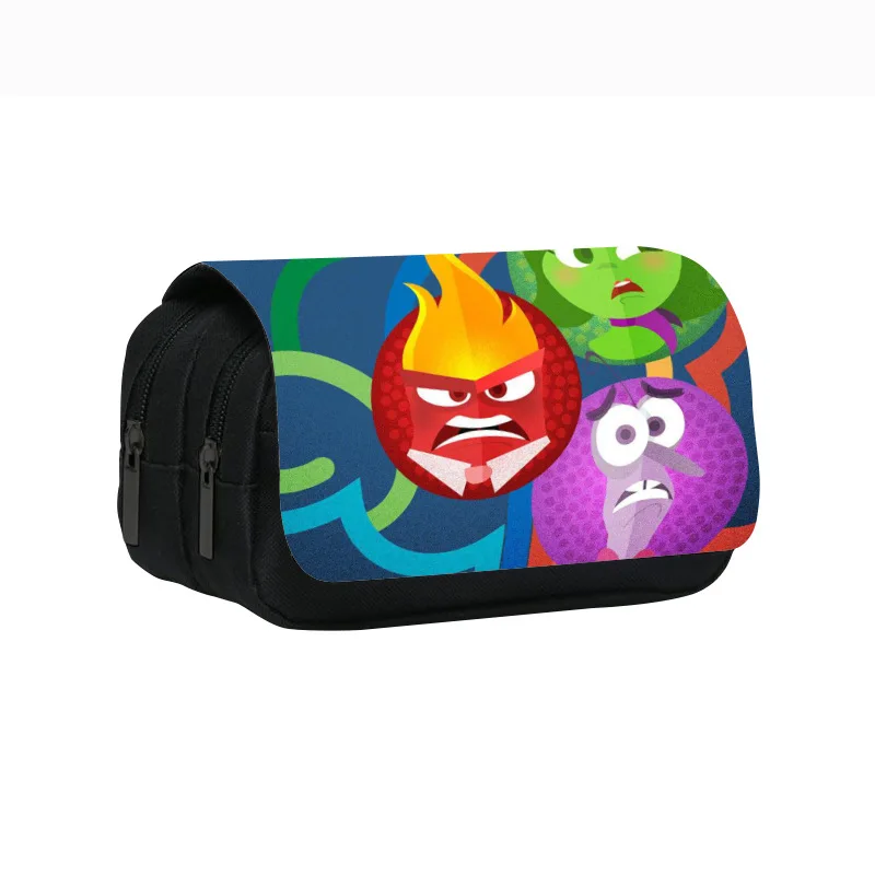 Hot Inside Out 2 Cute Pencil Box Toys Angry Joy cancelleria di grande capacità forniture per studenti astuccio regalo di natale per bambini