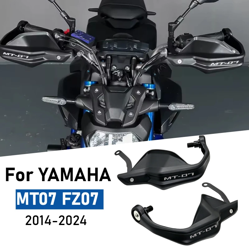 For YAMAHA MT07 FZ07 2014-2024 MT-07 Handguard Motorcycle Handlebar Wind Deflector Hand Guard Handle Lever Protector Accessories