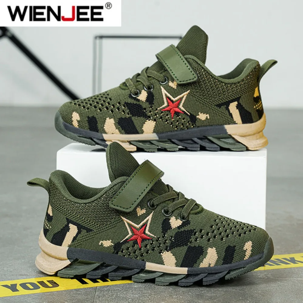 

New Children Sneakers for Boys Mesh Breathable Running Sports Shoes Fashion Leisure Trainers Kids Walking Size 29-39