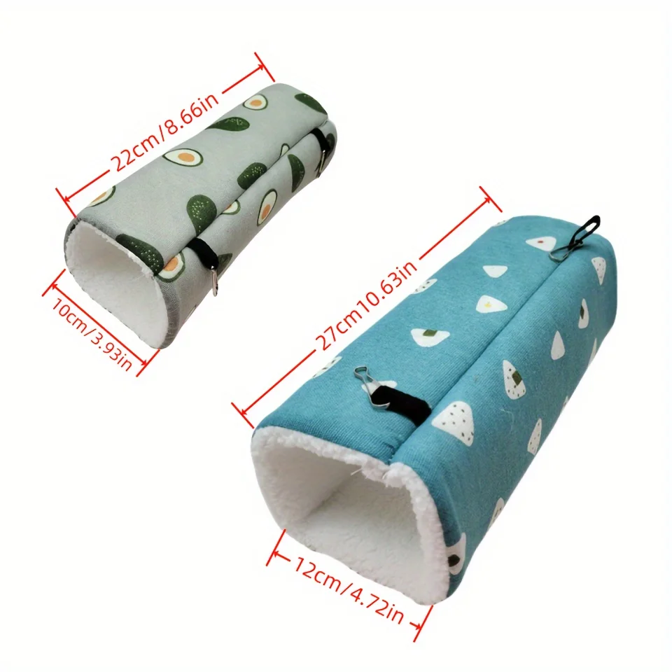 Zufällige Farbe 1pc Kleine Haustier Tunnel Honig Tasche Gleiten Nerz Streug Ratte Meerschweinchen Super Weiche Plüsch Tunnel Nest hamster Warme Tunnel – Detail 1