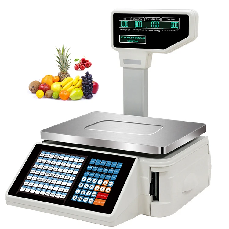 

Customizable language electronic label thermal printing barcode scale