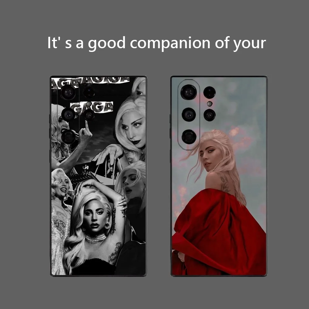 L-Lady-Gaga-A Phone Case for Samsung Galaxy S25 Ultra S22 S23 S24 Ultra S21 S20 5G Protective Soft Silicone TPU Funda