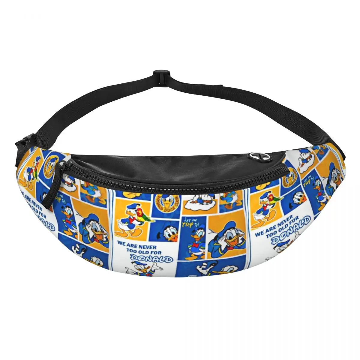 

Поясная сумка Custom D-Donald Anime Duck для мужчин и женщин, стильная сумка через плечо, дорожная сумка для телефона и денег
