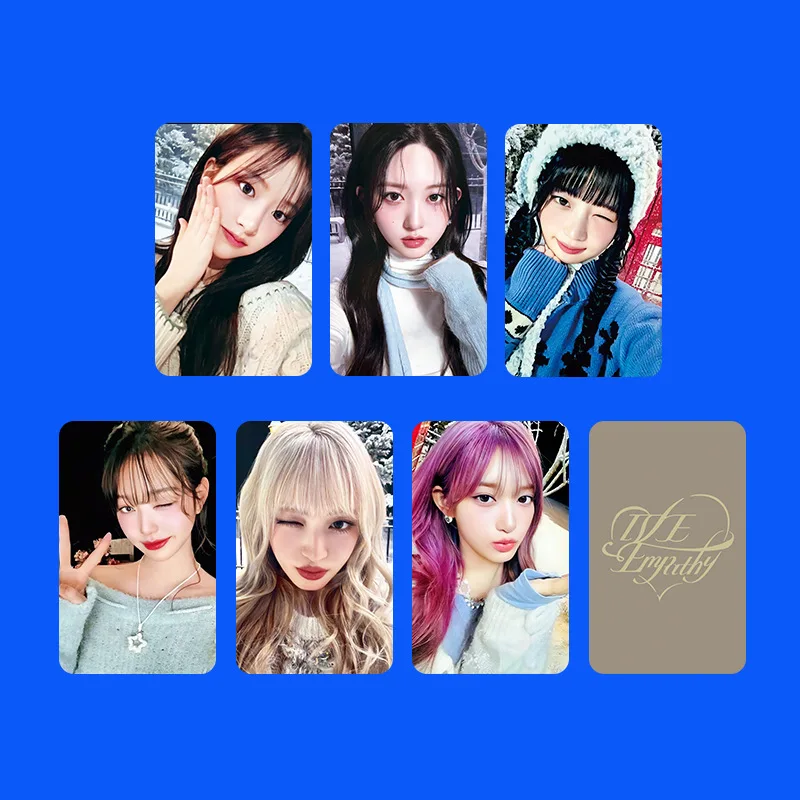 جديد Kpop IVE ألبوم جديد EMPATHY صورة بطاقات التصوير الفوتوغرافي IVE Lomo بطاقات Yujin Gaeul Wonyoung LIZ Rei Leeseo بطاقة الصور هدية