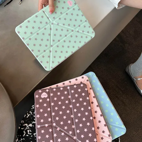Imagen 2 del producto Funda de pantalla completa de estrellas para iPad Air 11, funda para iPad 10th 11th A16 9th, funda para iPad Pro11 4 5 10,9 pulgadas 12,9 M2 M3 M4, portalápices