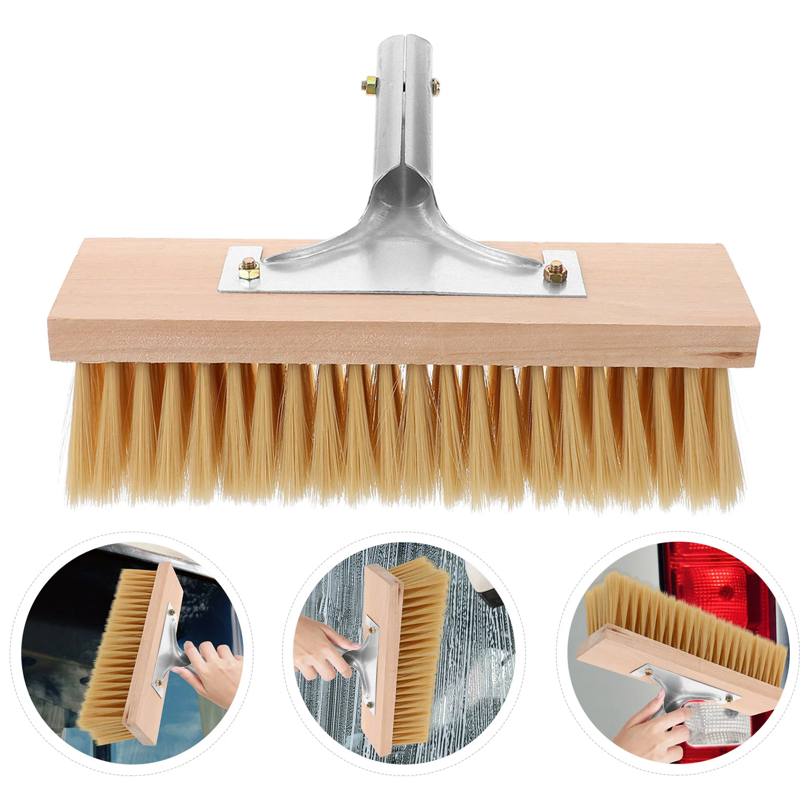 

Car Wash Brush for Cleaning Vehicle Tool Wipe The Water Telescopic Rod Truck Washing Auto Bristle Hair