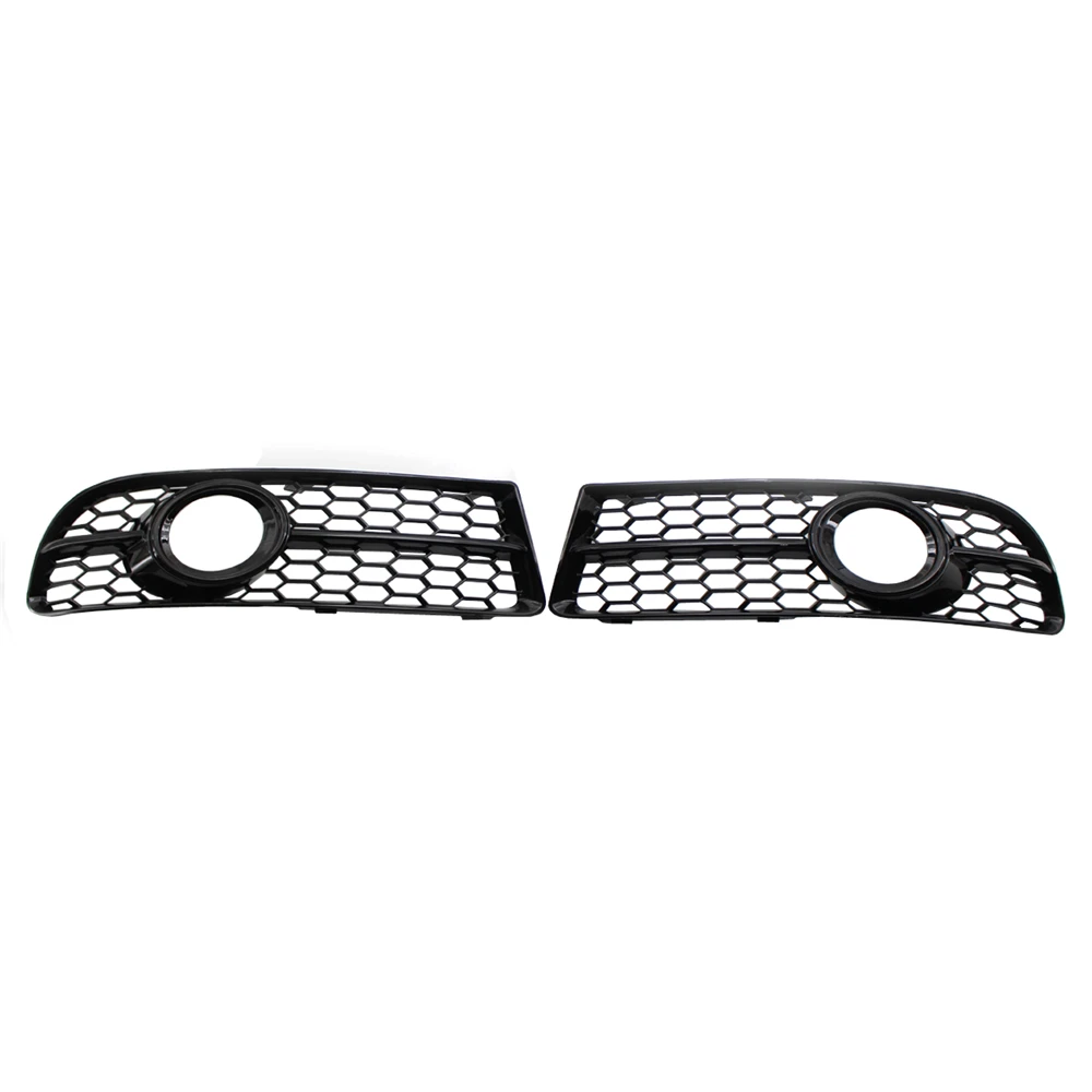 

Suitable for 06-08 Aud A4 B7 S Line Gloss Black Front Fog Light Grille Chrome Plated Trim 8E0807681F 8E0807682F