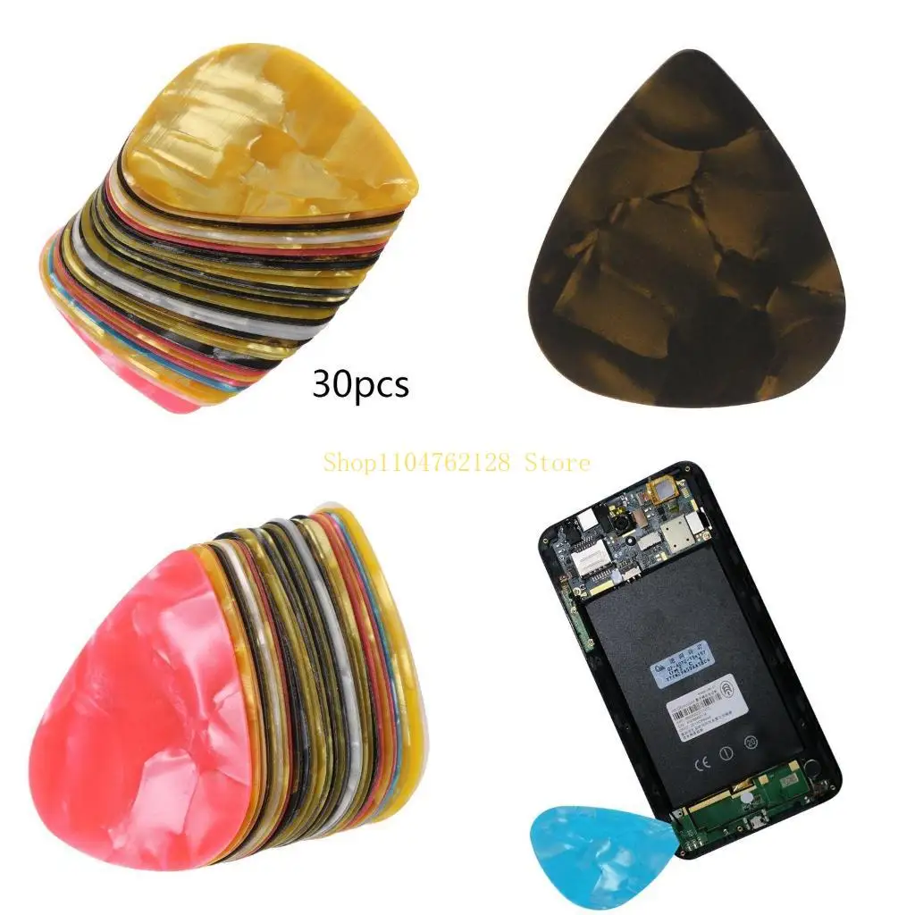 

Art Colorful Celluloid Guitar Picks Smartphone Pry Opening Tool Repair Hand Tool best sale