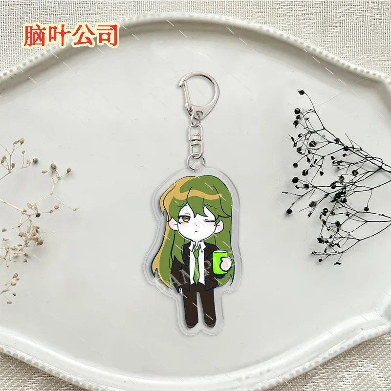 Lobotomy Corporation Anime KeyChain Game Men Key Chain for Women Monster Management Simulation Acrylic Keyring Pendant Gifts