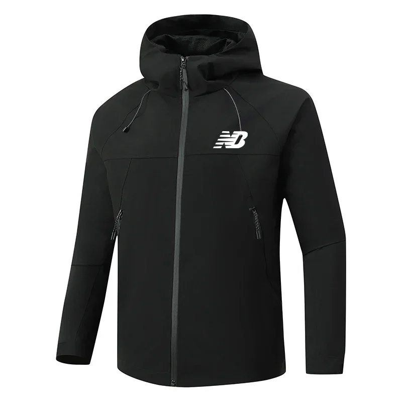

2025 new model men's outdoor hooded windproof coat, spring-autumn mountaineering sport shirt, fashionable fishing windproof jack