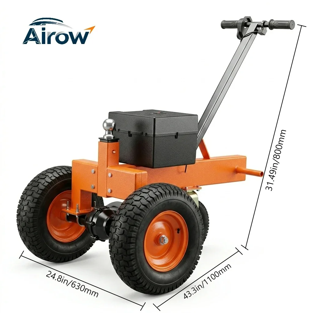 Electric Tow Dolly for Trailer, 24V 800W Motorized Caravan Mover, 2000kg Capacity Dolly with 2in Hitch Ball for RV Camper Yard