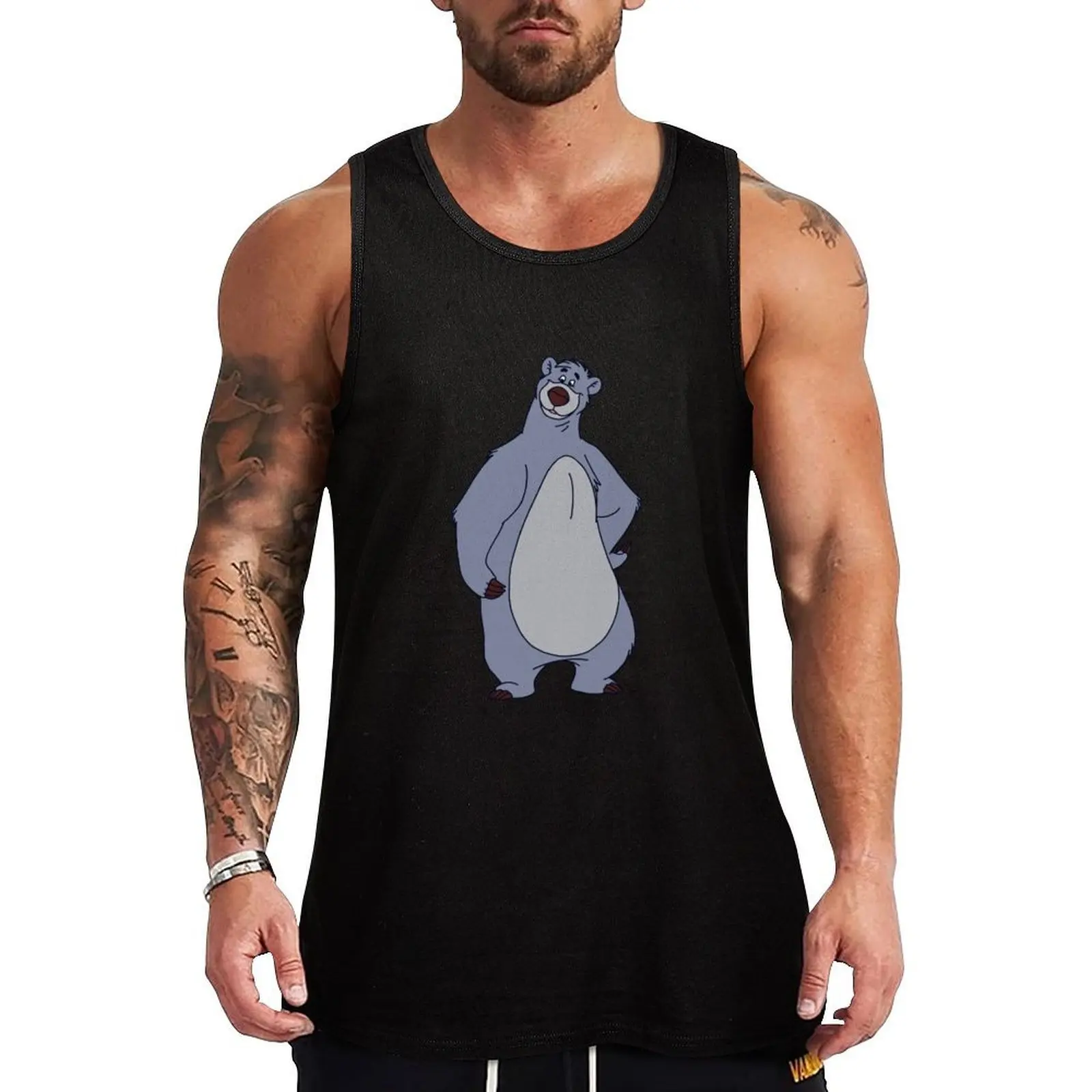 Baloo - Baloo y Mowgli - The Jungle Book Tank Top Dry Fit Tank Top Deportivo sin mangas que absorbe la humedad