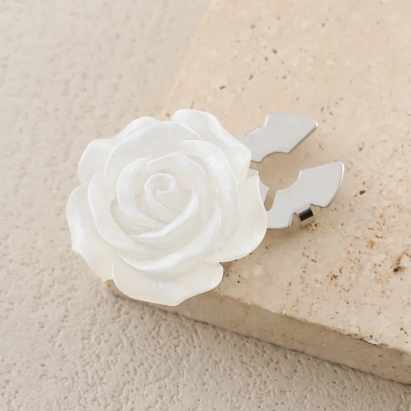 1 قطعة أزرار أكمام زهرة الورد الكورية للرجال النساء أزرار القميص يغطي مجوهرات الأزياء الملابس الرائعة اكسسوارات الديكور #4