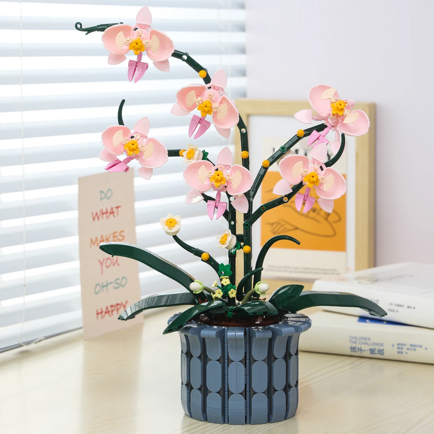 

Orchid Building Block Set, Artificial Flower Potting Set, Adult Building Block Set, DIY Artificial Potted Plant Model, Suitable for Living Room and Bedroom Decoration, Everlasting Flower Potting Model, Ideal Gift for Flower Enthusiasts and Building Block 