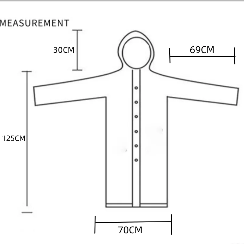 High Quality EVA Unisex Raincoat Thickened Waterproof Rain Coat Women Men Camping Waterproof Rainwear Suit