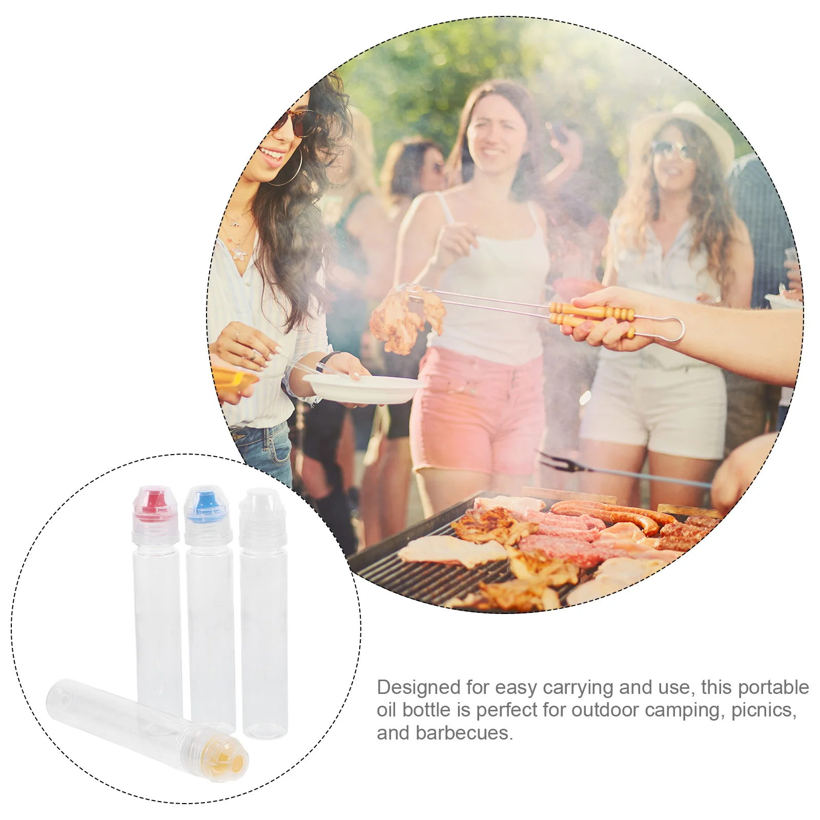 

4pcs Honey Dispenser Squeeze Bottles Reusable Condiment Containers Transparent Refillable Small Squeeze Bottle For Sauces