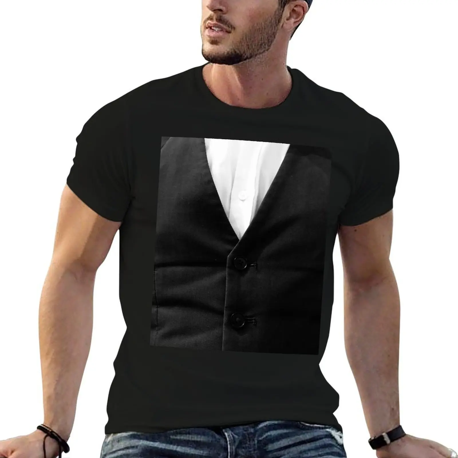 Three Piece T-Shirt plus size tops vintage t shirt men