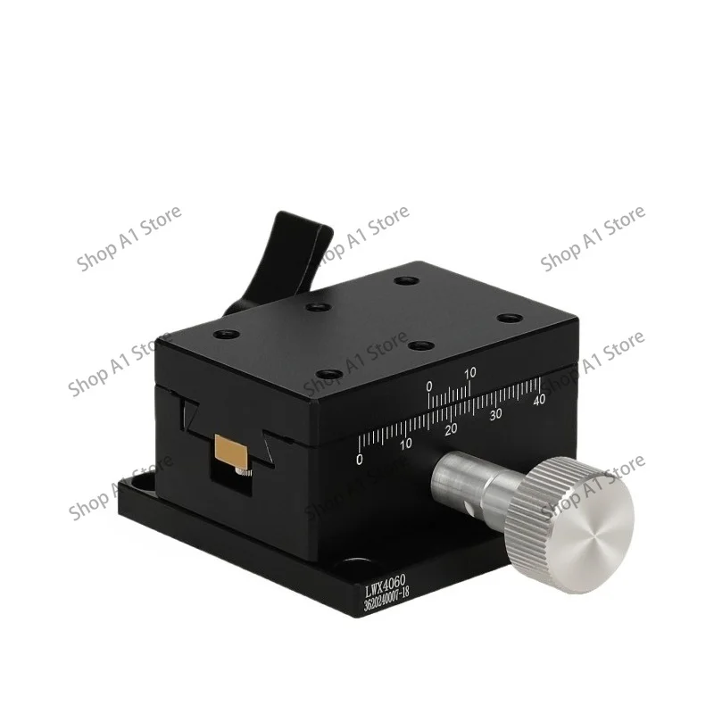 XY axis manual displacement platform fine-tuning dovetail groove gear and rack sliding table LWX2542/4040/4060/4090