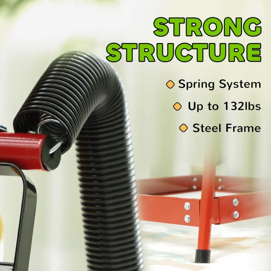 Qaba Spring Rocking Horse Ride on Horse Plüsch-Rideon mit Geräuschen, Fußsteigbügel, Sattel für 38 Jahre, Braun