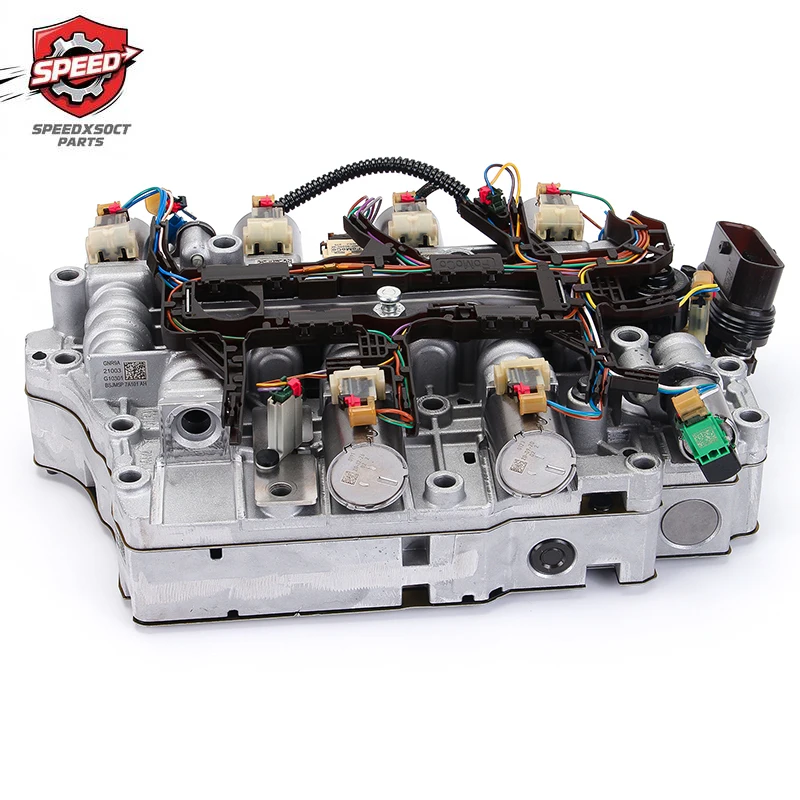 8F24 8F35 8-Speed وحدة التحكم في ناقل الحركة الأوتوماتيكي صمام التحكم في دائرة الزيت الجسم مع الملف اللولبي وتسخير الأسلاك لفورد