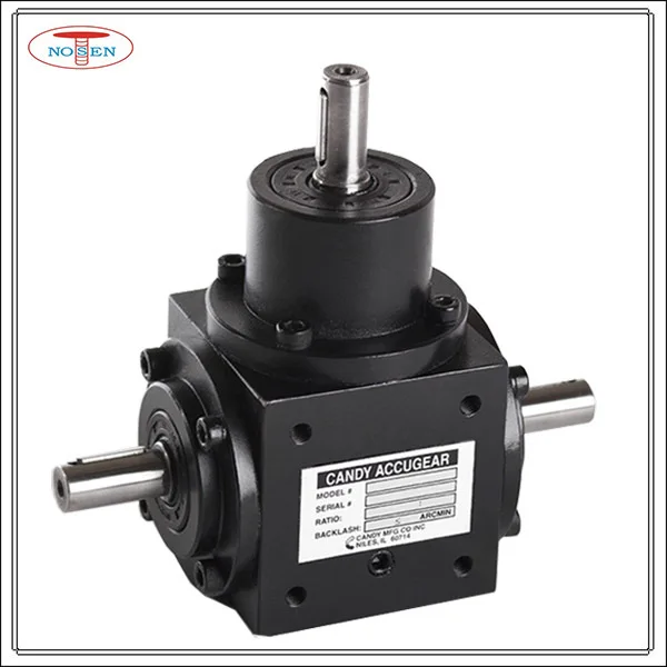 Big Torque Right Angle Bevel Gearbox with Ratio 1:1 / high speed reduction gearbox