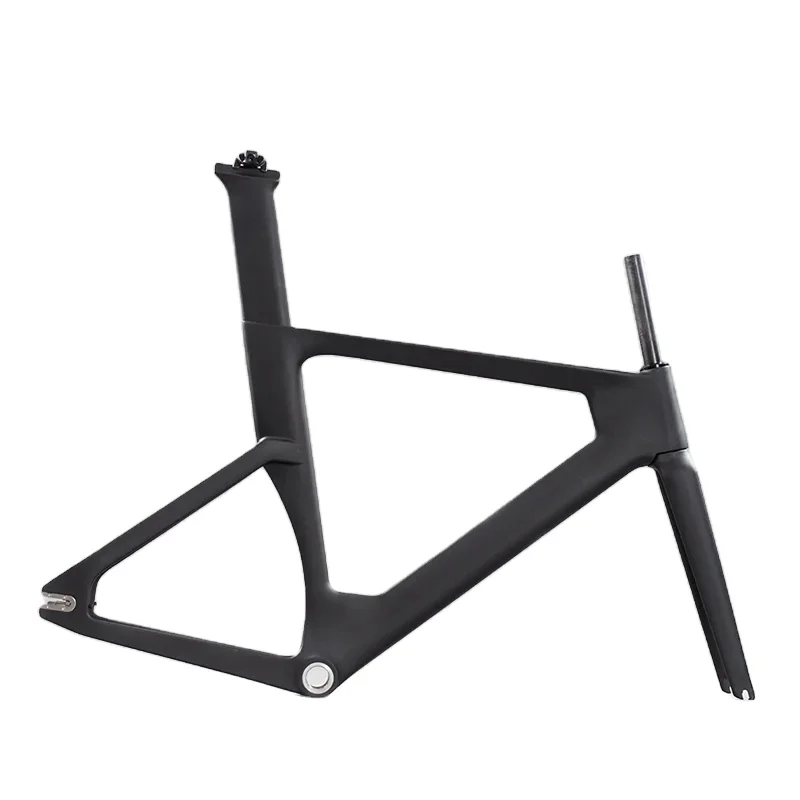 Carbon Track Bike Frame 700C Track Bike Frame Set With Fork Seatpost Carbon Fixed Gear Track Racing Bicycle Frame