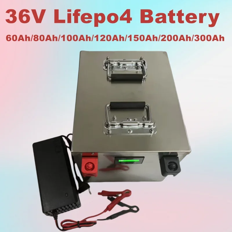 

LifePo4 Lithium Battery, 36V 60AH 80AH 100AH 120AH 150Ah 200AH 300ah 3000w Golf Cart, Electric Vehicle+Charger