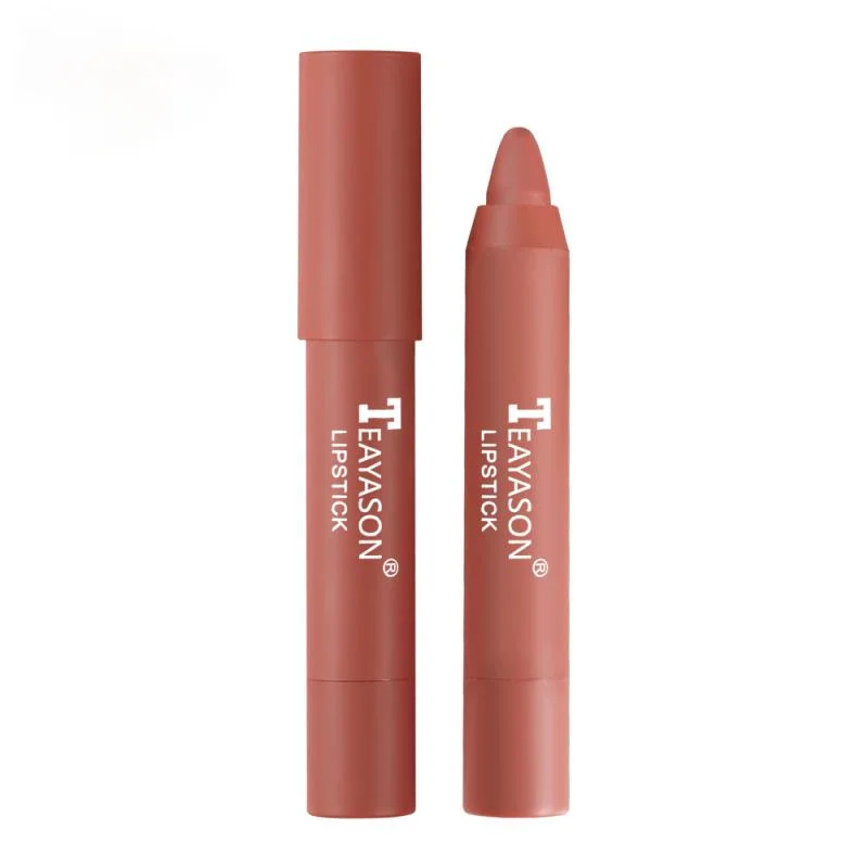 Lápiz labial de larga duración, lápiz labial mate, resistente al agua, lápiz labial de terciopelo Sexy, antiadherente, cosméticos