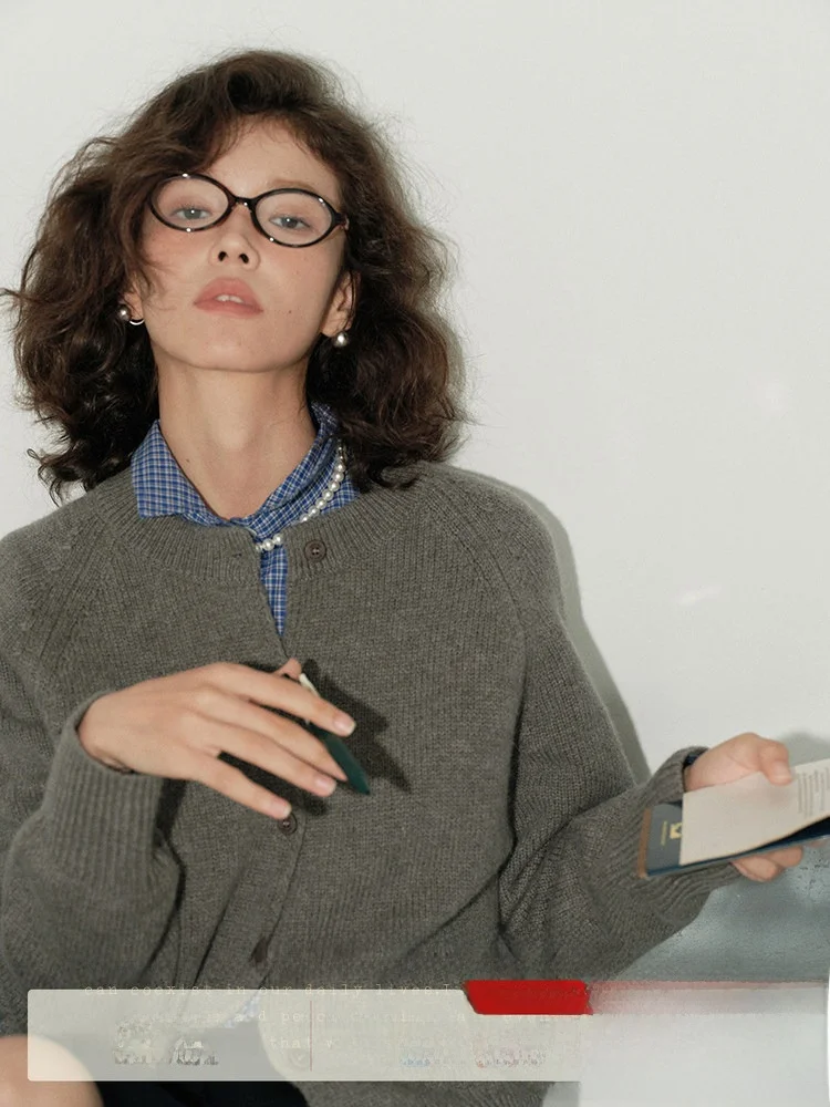 

Новый женский осенний кардиган из шерсти, вязаный, без застежки, для многослойного образа, доступны различные цвета, стильный, для повседневной носки