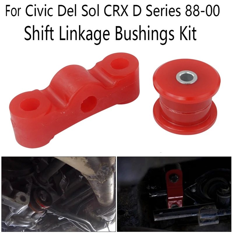 1Set Shift Linkage Bushings Kit Replacement Transmission Shifter Linkage Accessories For Honda-Civic Del Sol CRX D Series 88-00