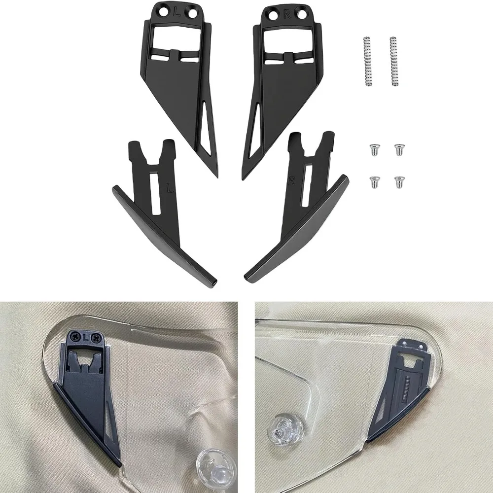 Metal Helmet Visor Base Screwdriver Included Helmet Visor Replacement for Pista GPRR, Pista GPR, CORSA-R Helmet Visor Base