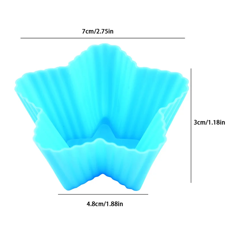 Moldes de silicona para cupcakes, reutilizables, antiadherentes, fáciles de limpiar, 1 piezas
