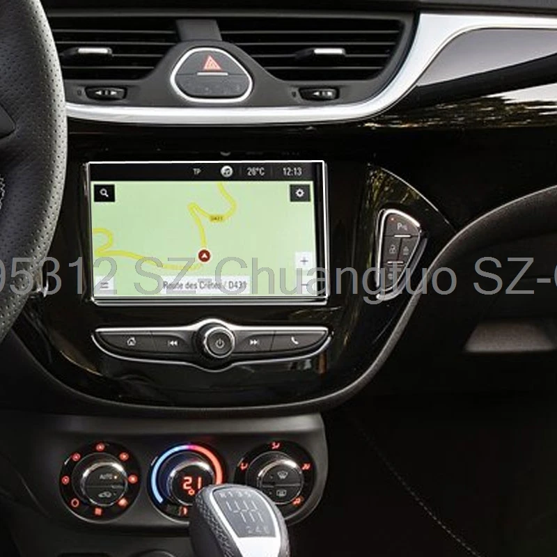 

screen protector Tempered glass For Opel Corsa GS Line /Corsa F 2019 2020 2021 Car infotainment radio GPS Navigation film