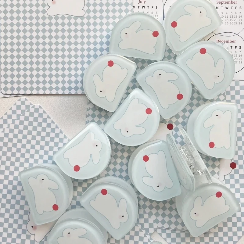 The New High-value Jelly Bunny Clip, Practical Acrylic Pp Clip, Cute Small Fresh Student Note Test Paper Hand Account Clip