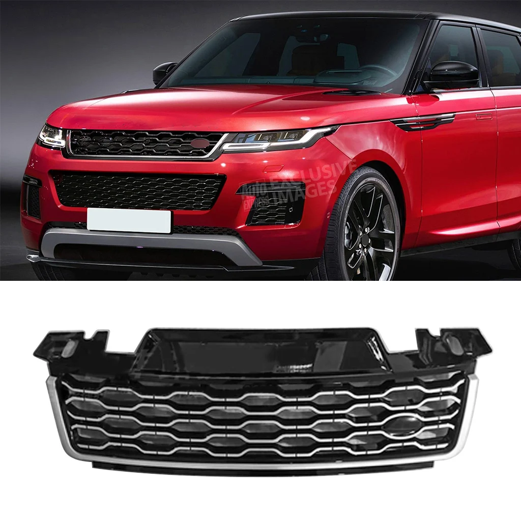 

1Pcs ABS Car Front Upper Raditor Grille For Land Rover Range Rover Sport 2018 2019 Car Styling Grill with logo