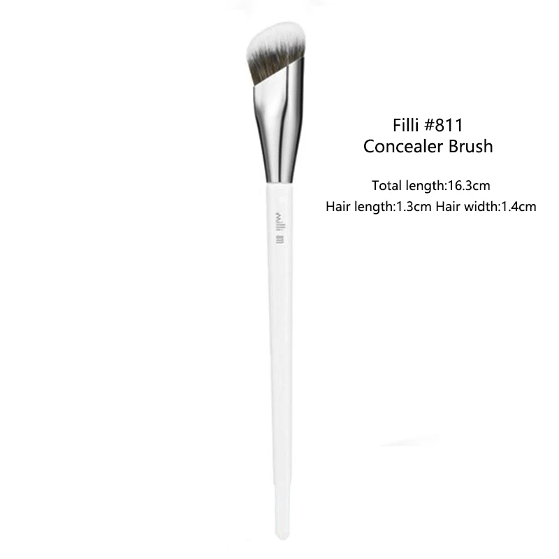 1pc White 811 Corrector Makeup Brushes Angled Liquid Foundation Base Make up Brush Detail Face Essential Concealer Beauty tool