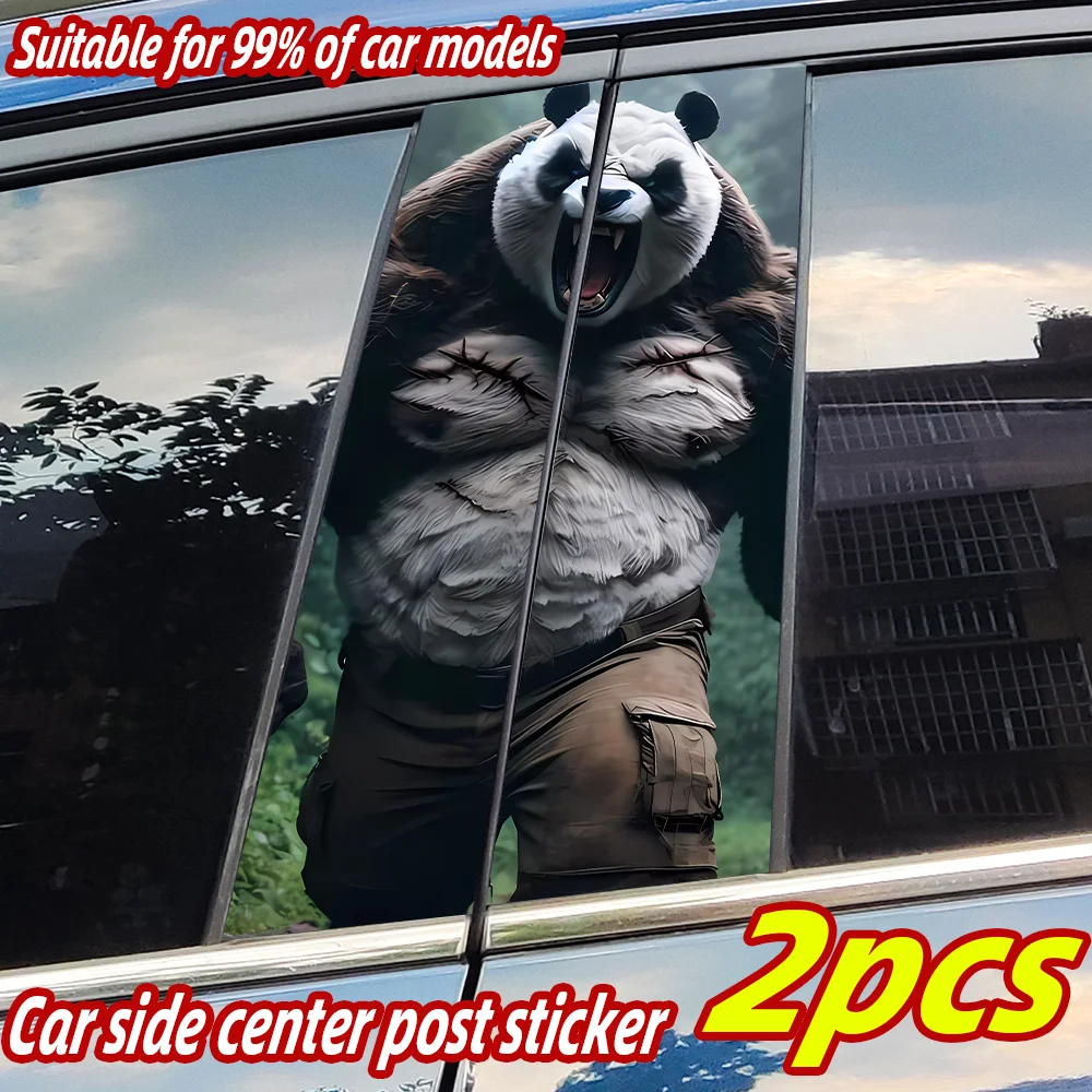 

Kungfu Panda Car Stickers Waterproof Auto B Pillar Decor Cover Scratches Durable Car Doors Pillar Vinyl Decals Vehicle Decors