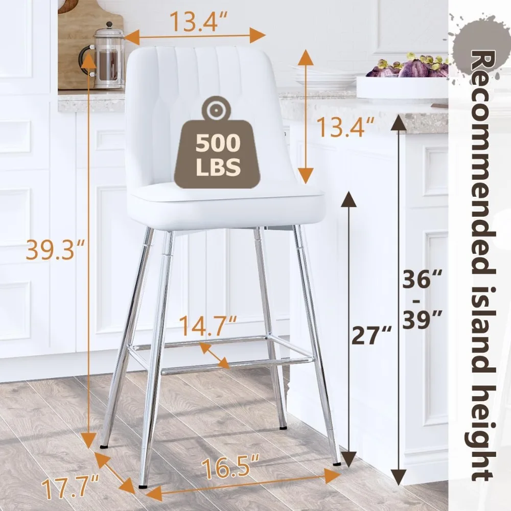 counter height bar stools set of 2,white bar stools with back,27