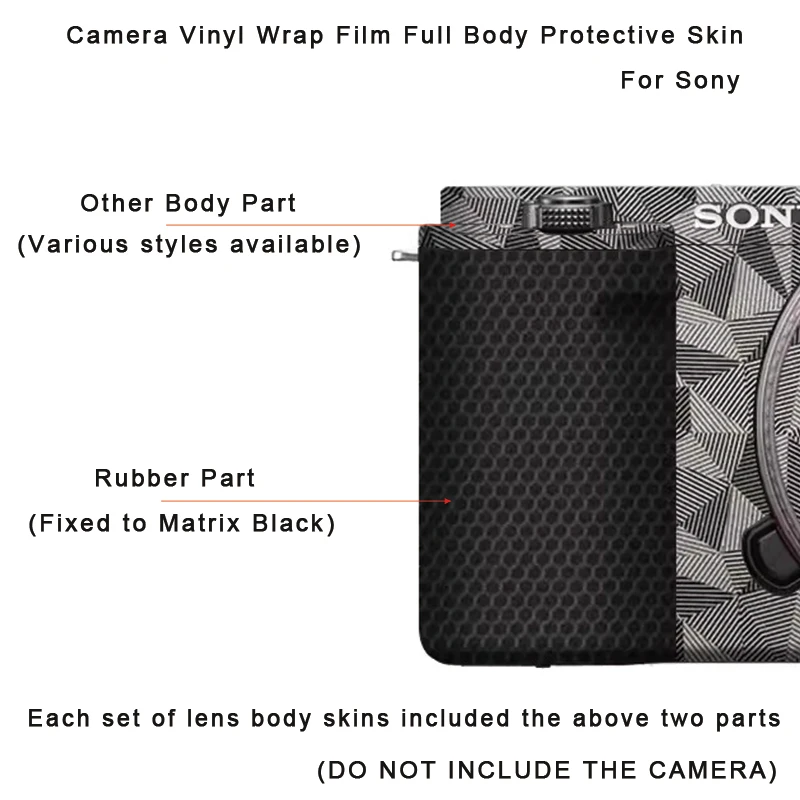 ZVE10 Camera 3M Vinyl Wrap Film Decal Skin Body Protective Sticker Premium Protector Coat for Sony ZV-E10 ZV E10