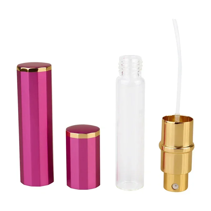 1PC 8ML Perfume Refill Bottle Travel Cosmetic Containers Empty Mini Perfume Spray Atomizer Aluminum Glass Parfum Sprayer